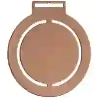 На картинке: Медаль Steel Rond, бронзовая на белом фоне