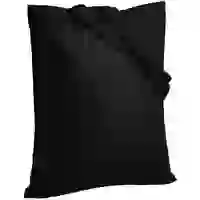 На картинке: Холщовая сумка Neat 140, черная на белом фоне