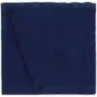 На картинке: Плед Biscuit, синий (сапфир) на белом фоне