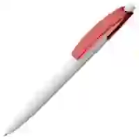 На картинке: Ручка шариковая Bento, белая с красным на белом фоне