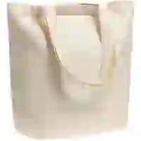 На картинке: Холщовая сумка Shopaholic, неокрашенная на белом фоне