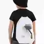 На картинке: Рюкзак «Молот Тора», белый на белом фоне
