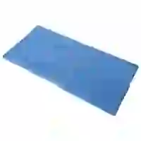 На картинке: Полотенце махровое Soft Me Medium, голубое на белом фоне