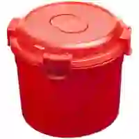 На картинке: Ланчбокс Barrel Roll, красный на белом фоне