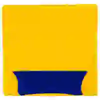 На картинке: Шарф Snappy, желтый с синим на белом фоне