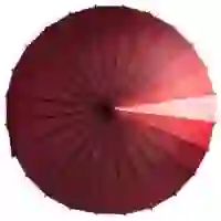 На картинке: Зонт-трость «Спектр», красный на белом фоне