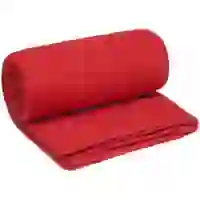 На картинке: Плед-спальник Snug, красный на белом фоне