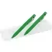На картинке: Набор Pin Soft Touch: ручка и карандаш, зеленый на белом фоне