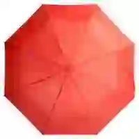 На картинке: Зонт складной Unit Basic, красный на белом фоне