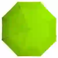На картинке: Зонт складной Unit Basic, зеленое яблоко на белом фоне