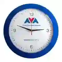На картинке: Часы настенные Vivid Large, синие на белом фоне
