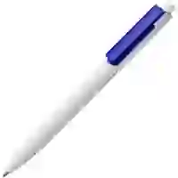 На картинке: Ручка шариковая Rush Special, бело-синяя на белом фоне