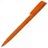 На картинке: Ручка шариковая Flip, оранжевая на белом фоне