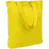 На картинке: Холщовая сумка Avoska, желтая на белом фоне