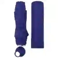 На картинке: Зонт складной Floyd с кольцом, синий на белом фоне
