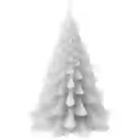 На картинке: Свеча Homemate Tree, серая на белом фоне