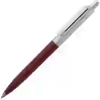На картинке: Ручка шариковая Popular, бордовая на белом фоне