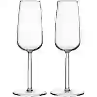 На картинке: Набор бокалов для шампанского Senta на белом фоне