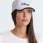 На картинке: Бейсболка Disney, белая с черным кантом на белом фоне