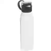 На картинке: Спортивная бутылка для воды Korver, белая на белом фоне