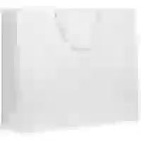 На картинке: Пакет бумажный «Блеск», большой, белый на белом фоне