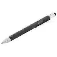 На картинке: Ручка шариковая Construction, мультиинструмент, черная на белом фоне