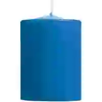 На картинке: Свеча Lagom Care, синяя на белом фоне