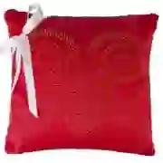 На картинке: Подушка «Знак зодиака Овен», красная на белом фоне
