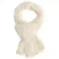 На картинке: Шарф Chain, молочно-белый на белом фоне