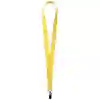 На картинке: Лента для бейджа Neckband, желтая на белом фоне