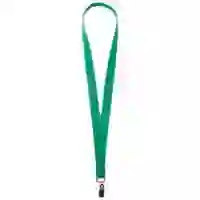 На картинке: Лента для бейджа Neckband, зеленая на белом фоне