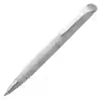 На картинке: Ручка шариковая Glide, серая на белом фоне