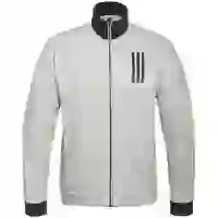 На картинке: Куртка тренировочная мужская SID TT, серый меланж на белом фоне