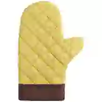 На картинке: Прихватка-рукавица Keep Palms, горчичная на белом фоне