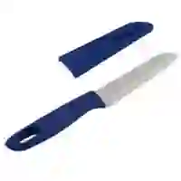 На картинке: Нож кухонный Aztec, синий на белом фоне
