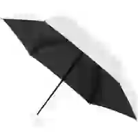 На картинке: Складной зонт Cameo, механический, белый с белой ручкой на белом фоне