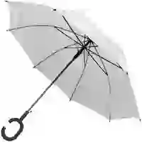 На картинке: Зонт-трость Charme, белый на белом фоне