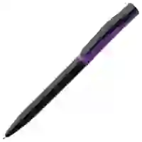 На картинке: Ручка шариковая Pin Special, черно-фиолетовая на белом фоне