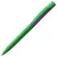 На картинке: Ручка шариковая Pin Special, зелено-фиолетовая на белом фоне
