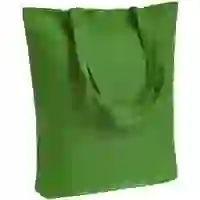 На картинке: Холщовая сумка Avoska, ярко-зеленая на белом фоне