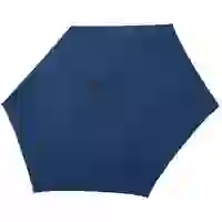 На картинке: Зонт складной Carbonsteel Slim, темно-синий на белом фоне