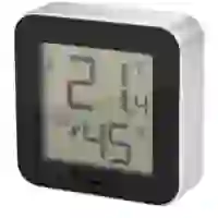На картинке: Термометр-гигрометр Simple на белом фоне