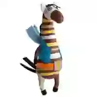 На картинке: Мягкая игрушка «Лошадь Джейн» на белом фоне