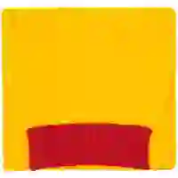 На картинке: Шарф Snappy, желтый с красным на белом фоне