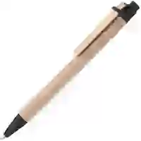 На картинке: Ручка шариковая Wandy, черная на белом фоне