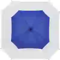 На картинке: Квадратный зонт-трость Octagon, синий с белым на белом фоне