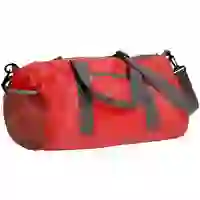 На картинке: Складная спортивная сумка Josie, красная на белом фоне