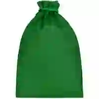 На картинке: Холщовый мешок Foster Thank, L, зеленый на белом фоне