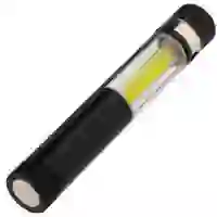 На картинке: Фонарик-факел LightStream, малый, черный на белом фоне