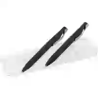 На картинке: Набор Pin Soft Touch: ручка и карандаш, черный на белом фоне
